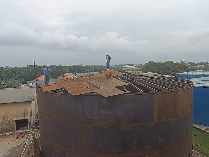 Construction of 2 water tanks